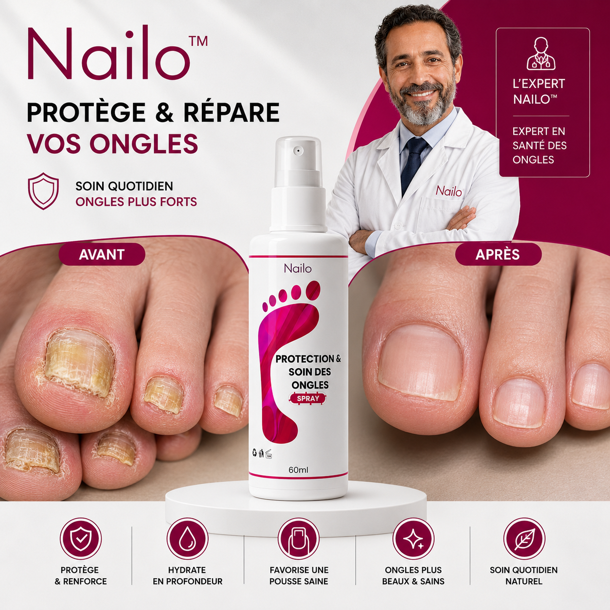 Nailo™ | Soin Fortifiant & Ongles Résistants