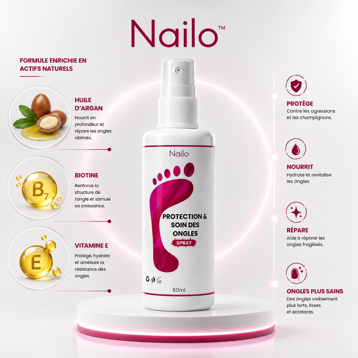 Nailo™ | Soin Fortifiant & Ongles Résistants