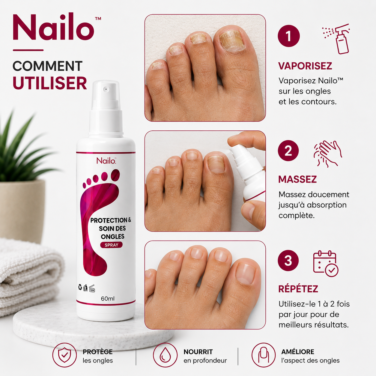 Nailo™ | Soin Fortifiant & Ongles Résistants